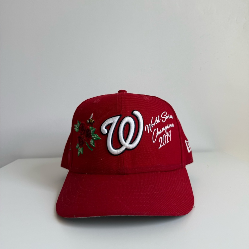 Red New Era Fitted Baseball Cap